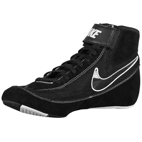 all black nike wrestling shoes.